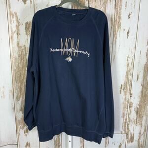 Montana State University Bobcats MOM, Navy Sweatshirt. Similar to a size 1X/2X.